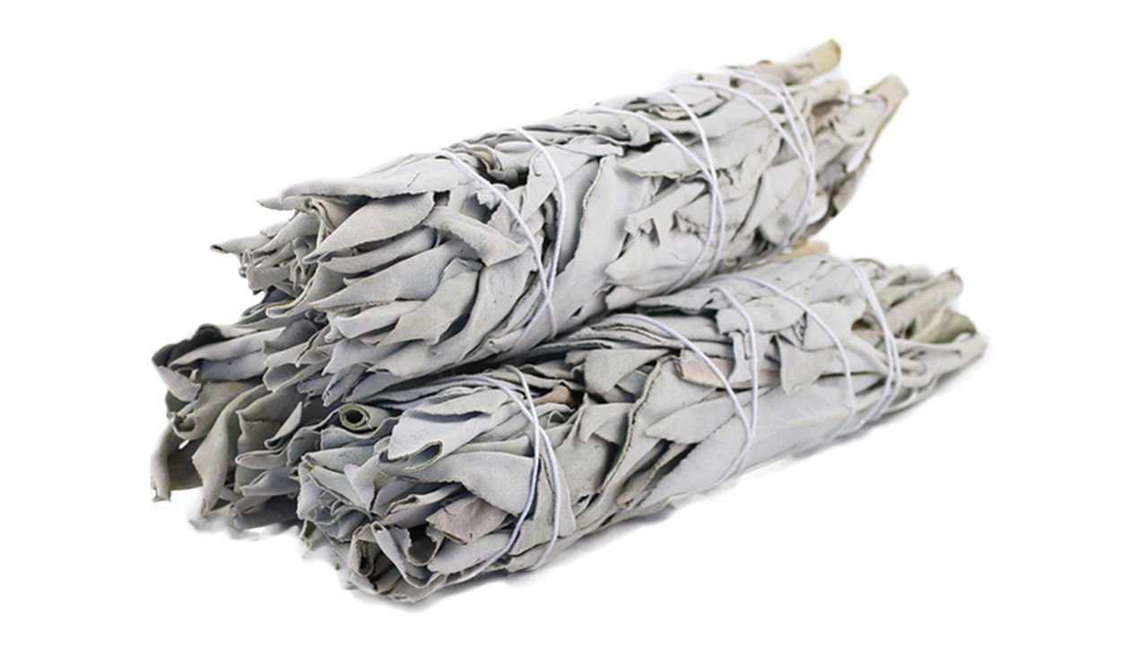 1 bunch Smudge Stick - White Sage Bundle Medium 12.5cm Loose