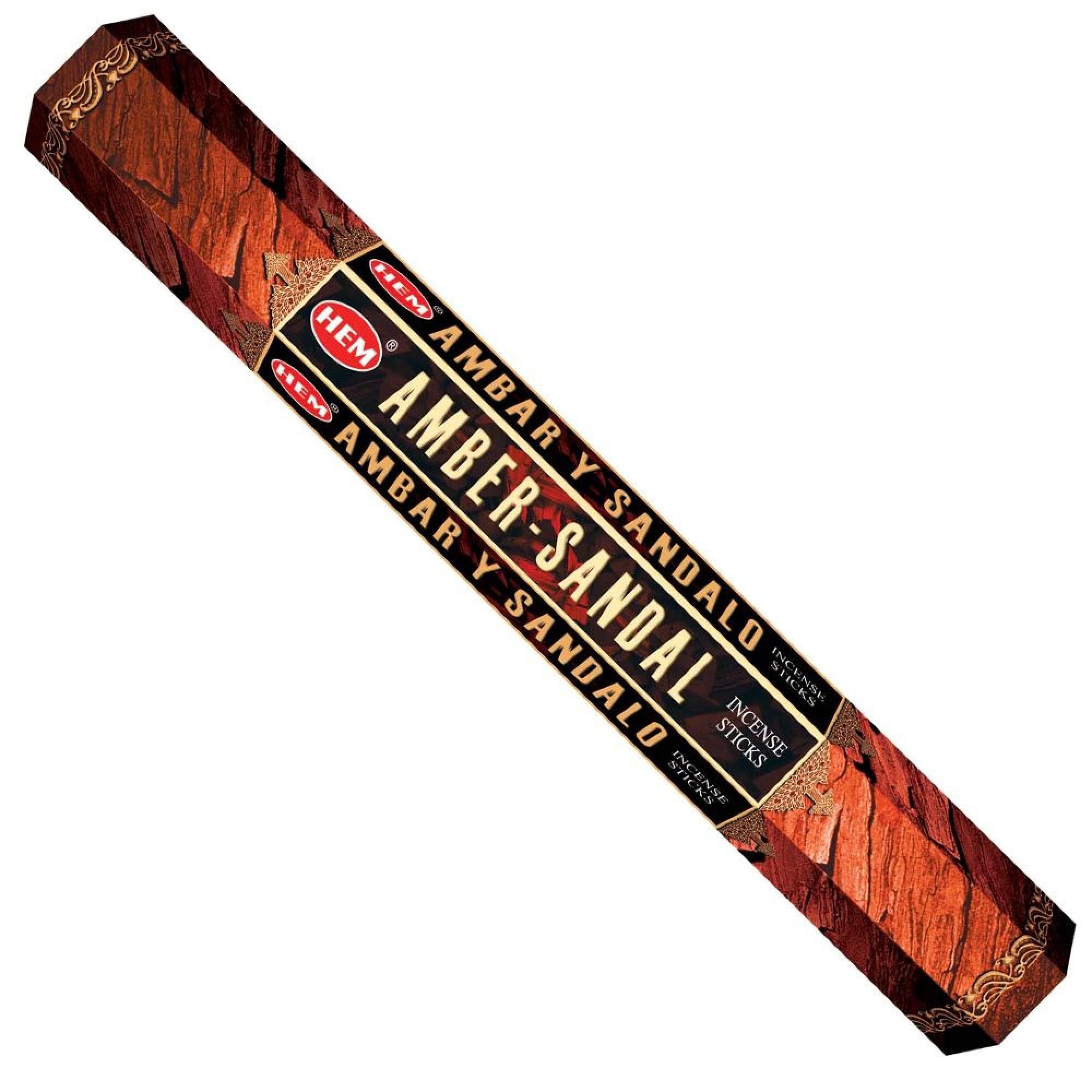 HEM - Hexagon - Amber Sandal Incense Sticks