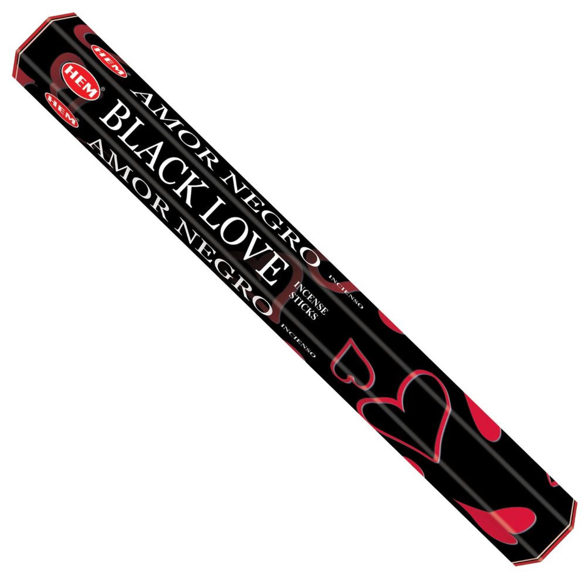 HEM - Hexagon - Black Love Incense Sticks