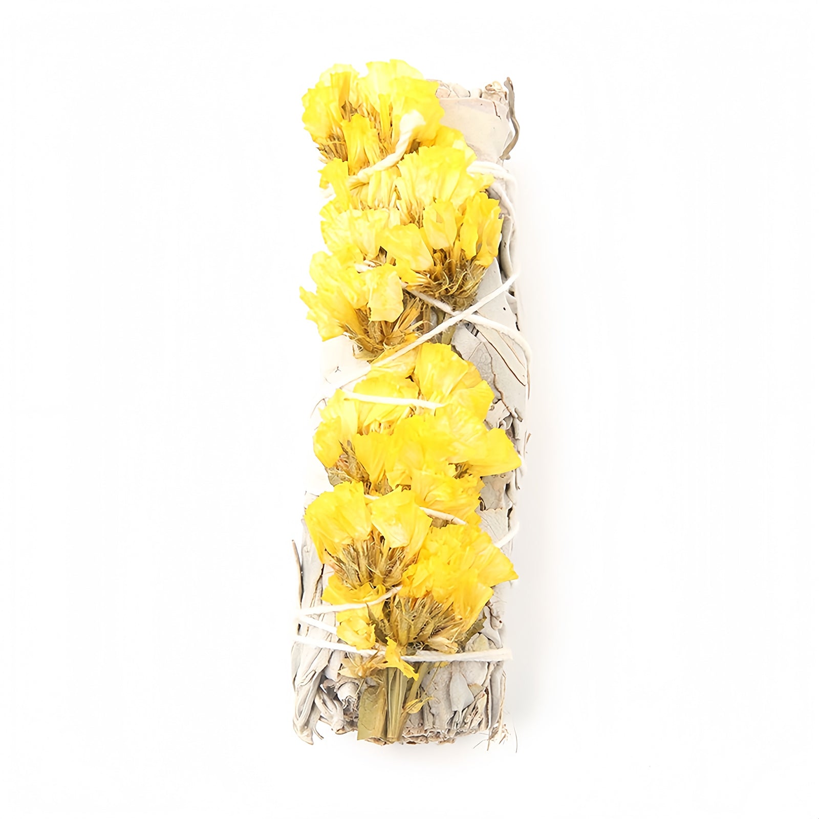 1 bunch Smudge Stick - White Sage with Yellow forget-me-not