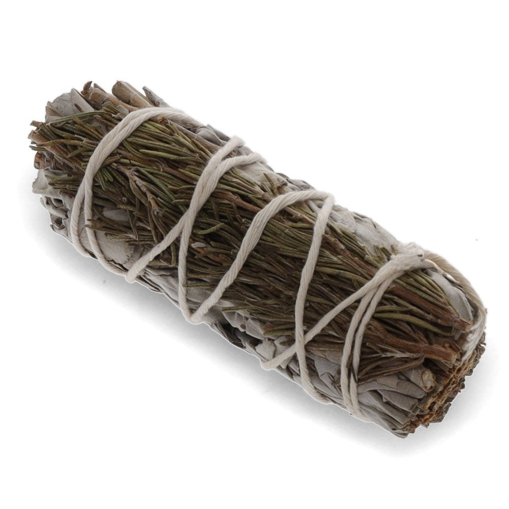 1 bunch SMUDGE STICK - Rosemary and White Sage 10cm