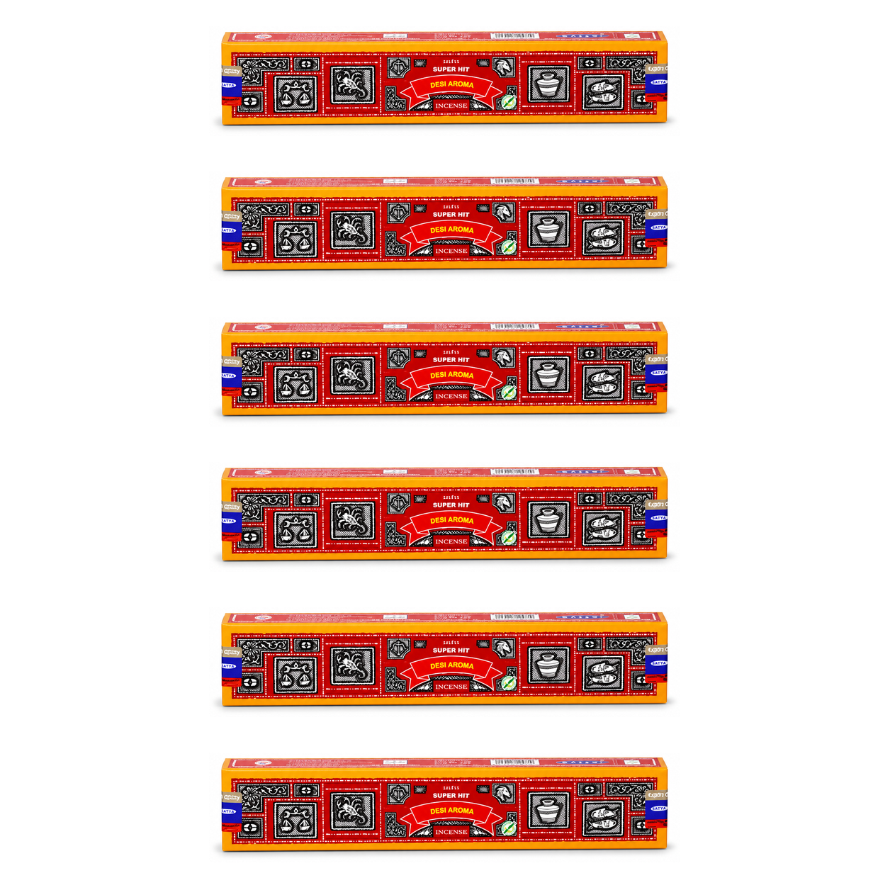Satya Super Hit Desi Aroma Incense Sticks 15g – Perfumed Masala Incense Made in India