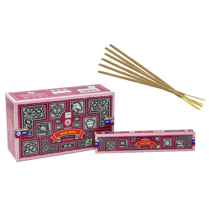 Satya Super Hit Magic Monk Incense Sticks 15g – Perfumed Masala Incense Made in India