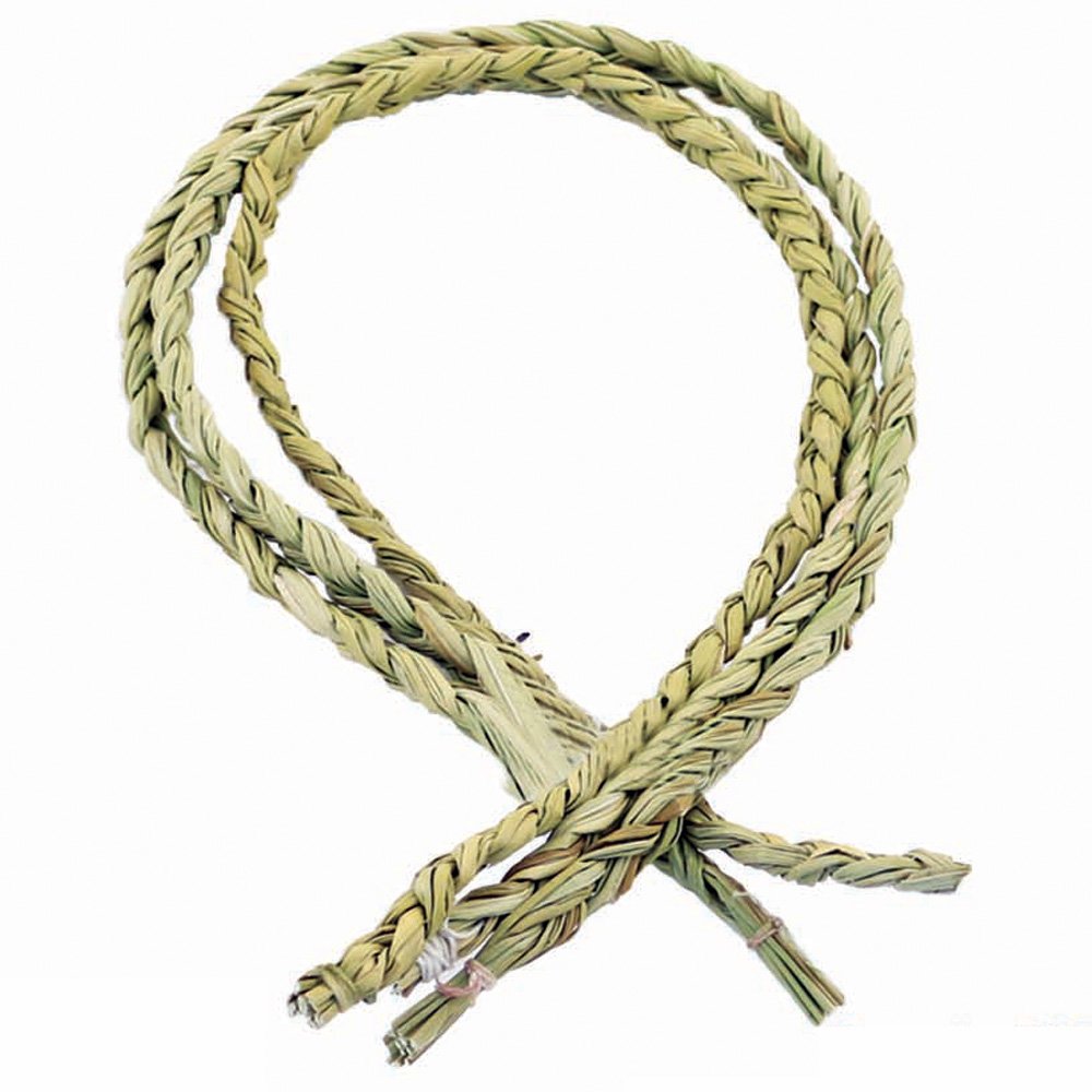 1 bunch SMUDGE STICK - Sweetgrass Braid 75cm