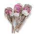 1 bunch SMUDGE STICK - White Sage Torch with Rose Petals & Quartz 8cm