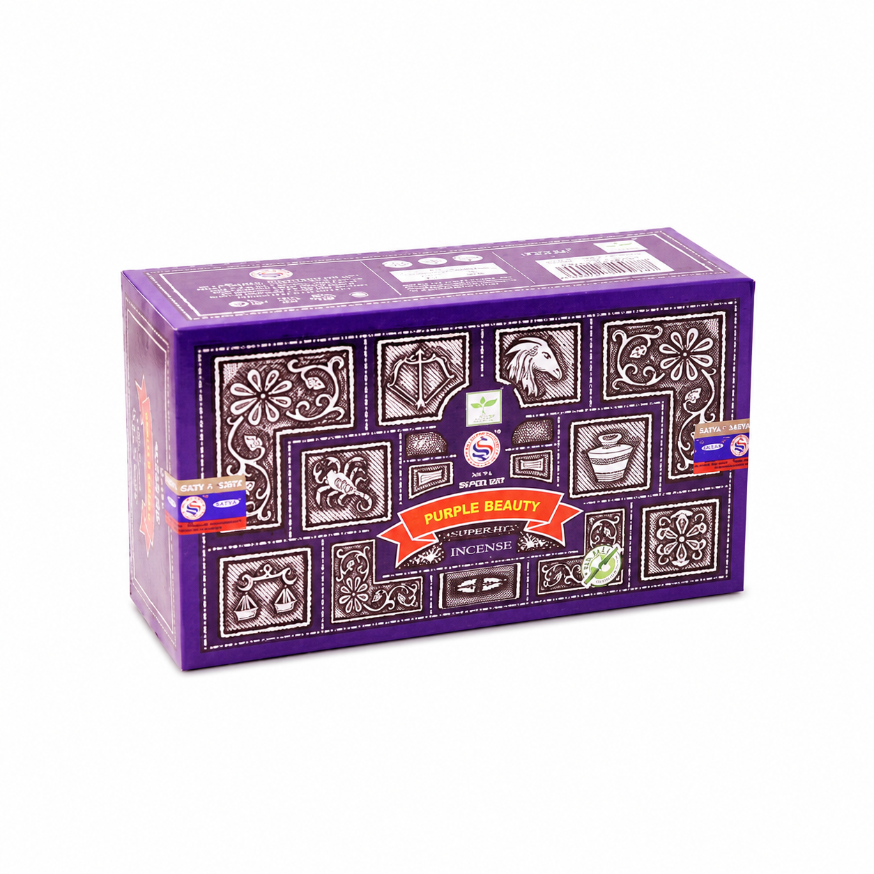 Satya Super Hit Purple Beauty Incense Sticks 15g – Perfumed Masala Incense Made in India