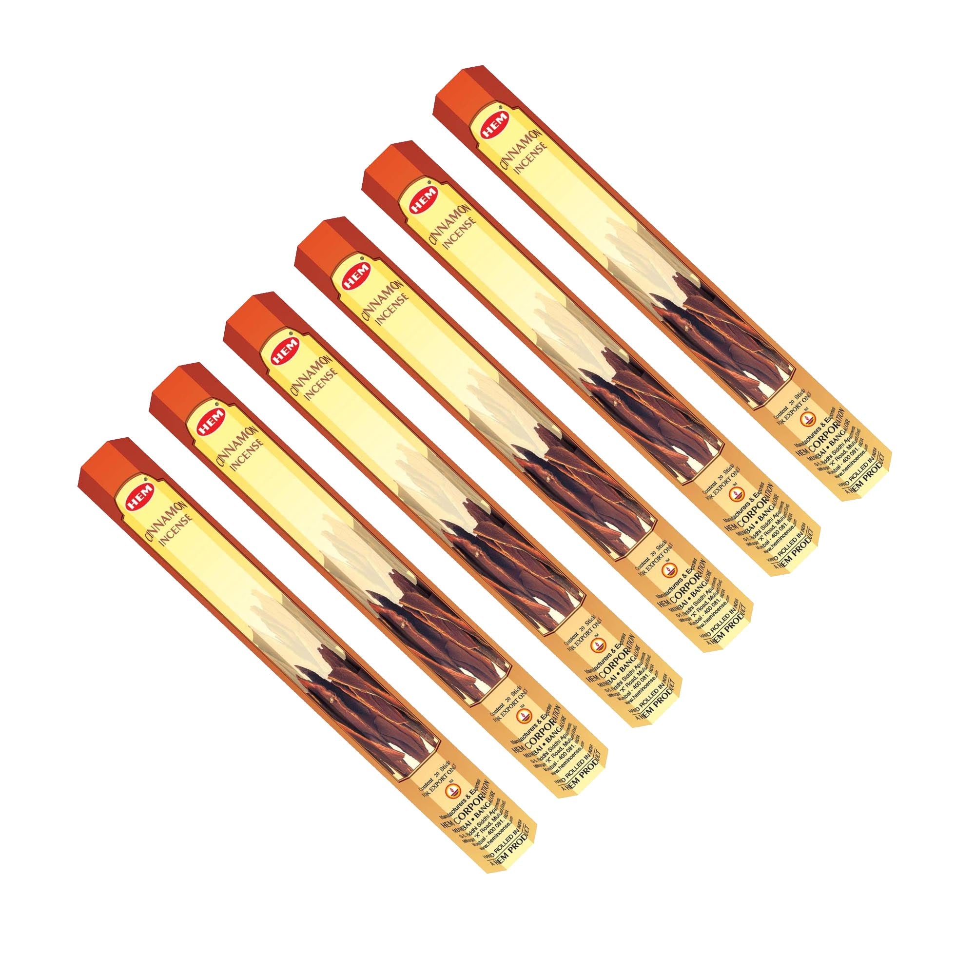 HEM - Hexagon - Cinnamon Incense Sticks