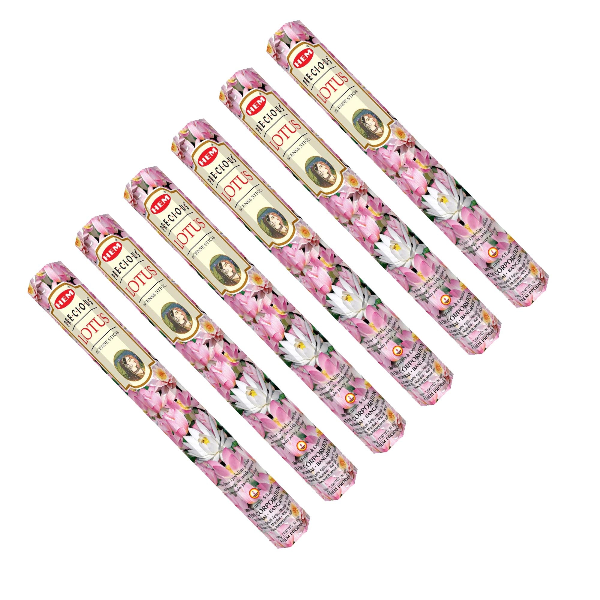 HEM - Hexagon - Precious Lotus Incense Sticks