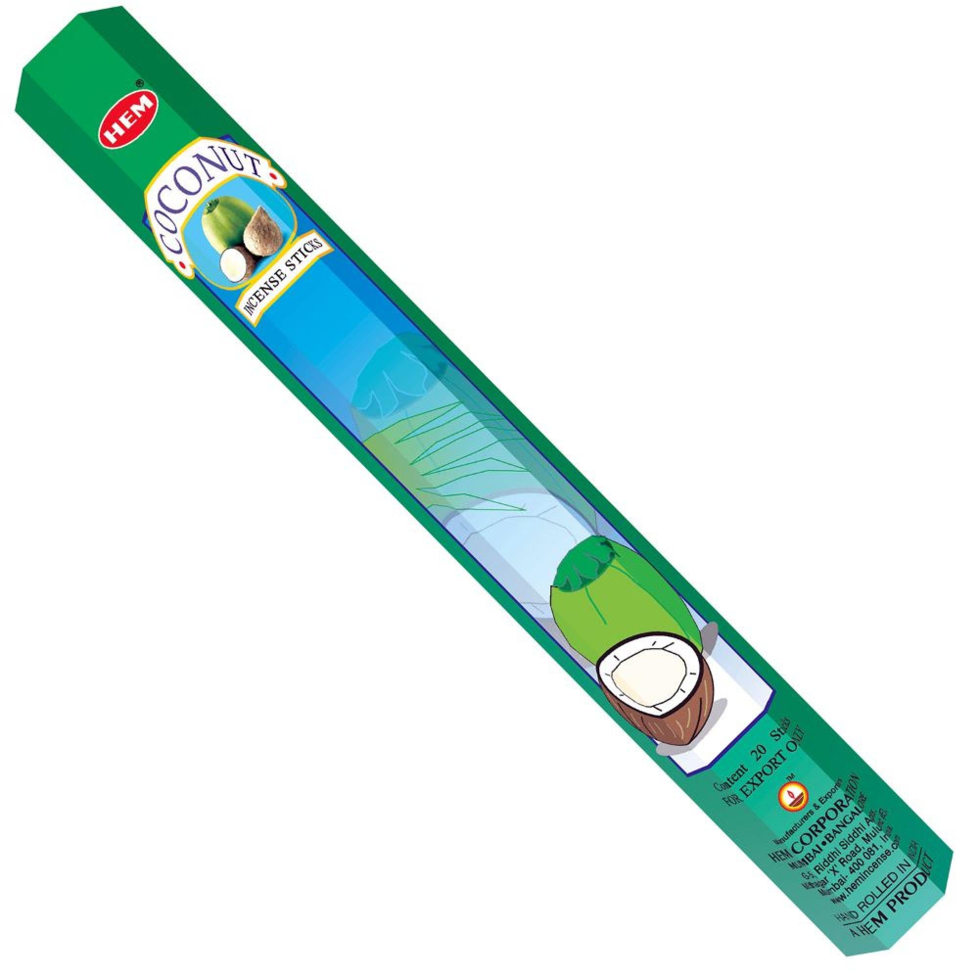Hem Coconut Mango Incense – Bulk 6x20 Stick Boxes, 120 Sticks Total