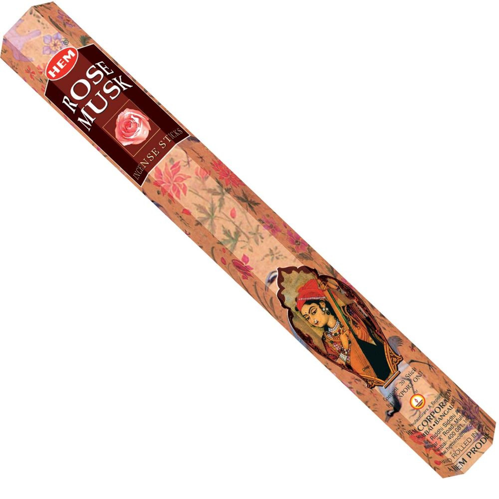 HEM - Hexagon - Rose Musk Incense Sticks