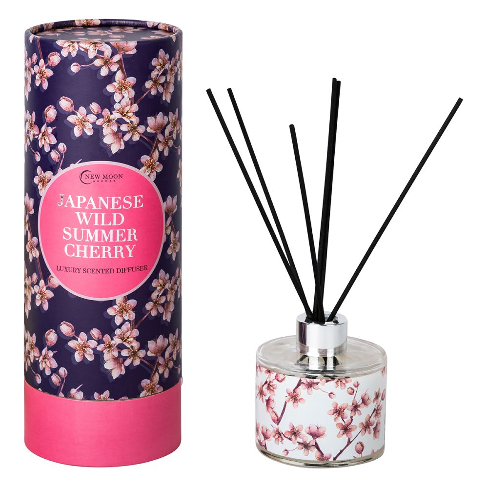 New Moon - Reed Diffuser Japanese Wild Summer Cherry – Scent of Ganges