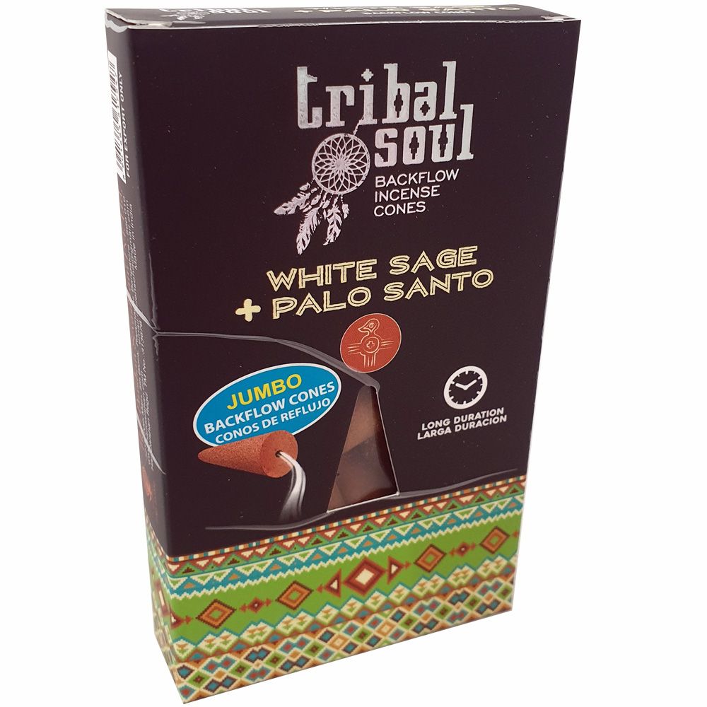 Tribal Soul - White Sage Palo Santo Backflow Incense Cones